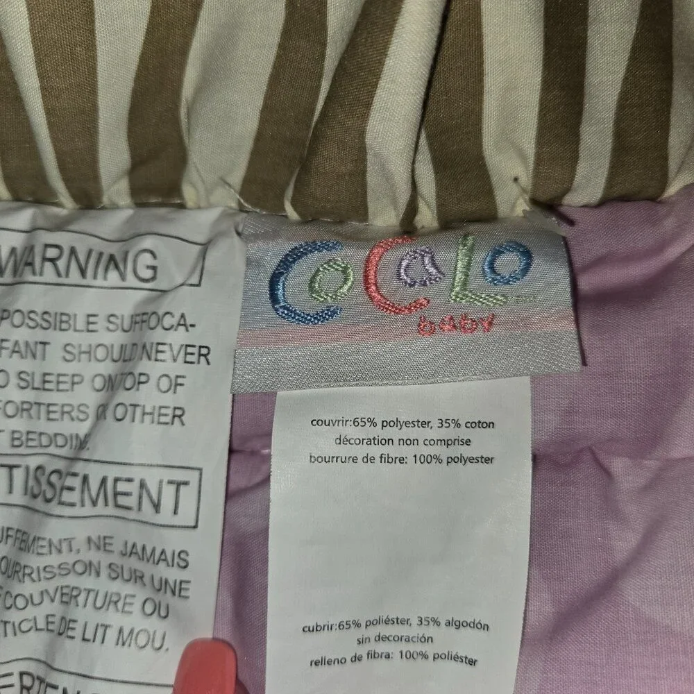 CoCaLo Baby Jacana Crib Set; 9 piece Unisex Excellent Used‎ Condition